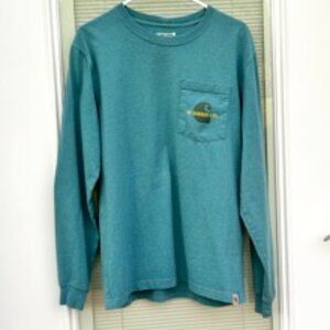 Carhartt Mens Long Sleeve Tee Aqua